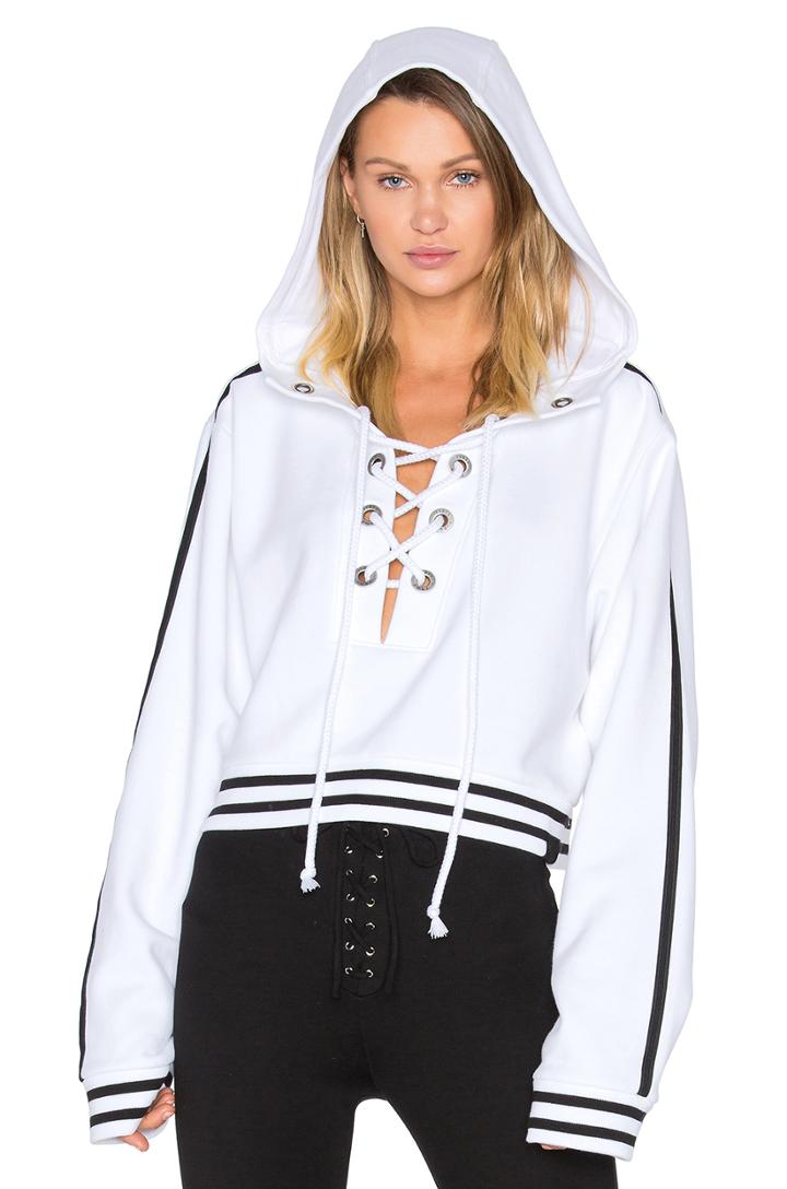 Rising Sun Lace Up Sweatshirt In