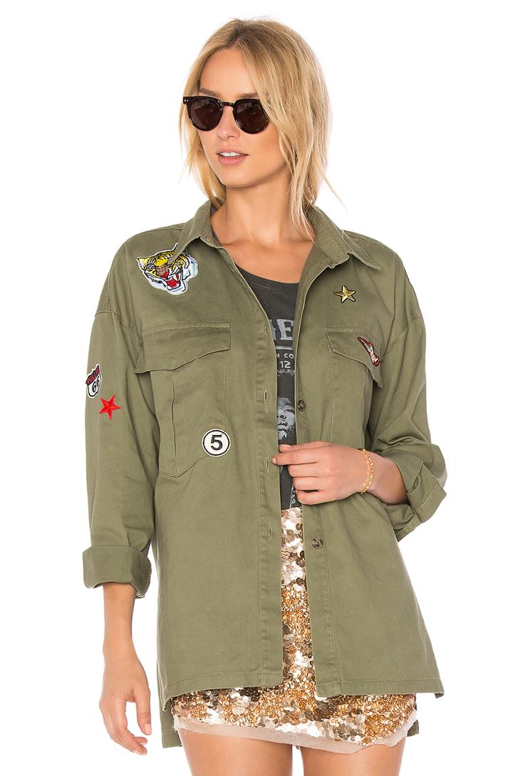 Patched Army Jacket
