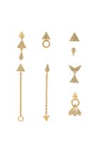 The Pave Kite Mixed Earring Set
