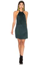 Suede Halter Dress