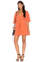 Sheer Back Wrap Dress