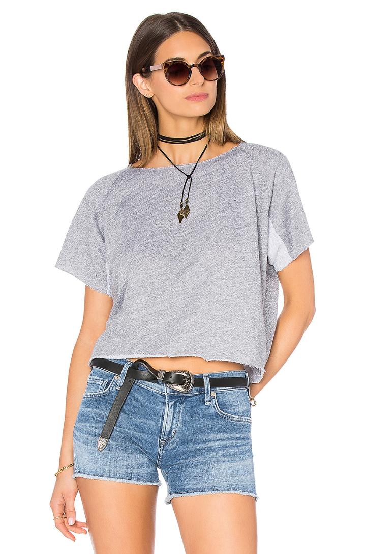 Cut Off Mini Raglan Sweatshirt