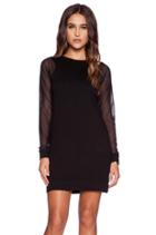 Mesh Sleeve Dress