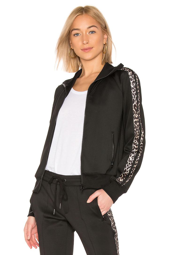 Leopard Stripe Track Jacket