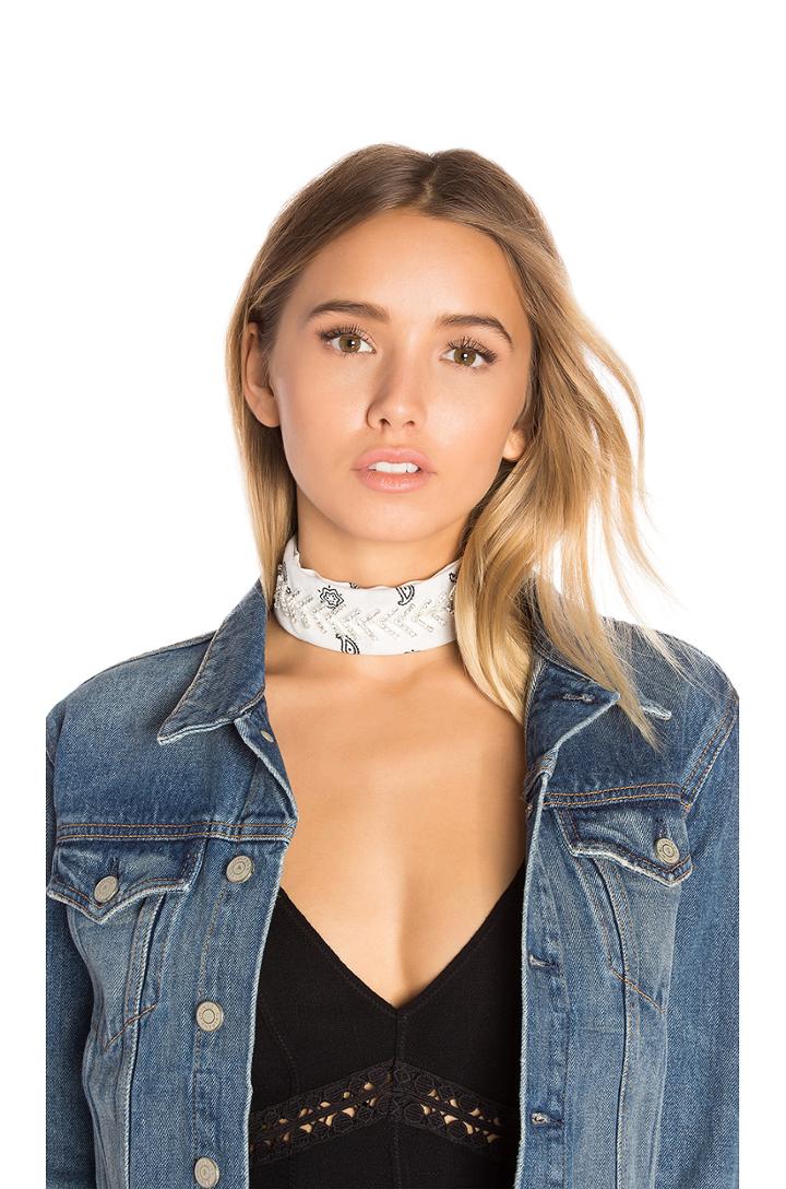 Monarch Diamante Bandana Choker