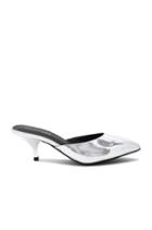 Jena Detachable Fox Fur Pom Heel