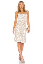 Lynne Jacquard Strapless Dress