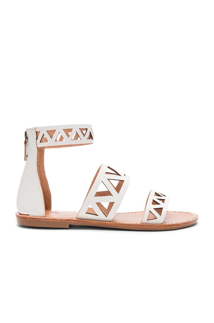 Geo Laser Cut Band Sandal