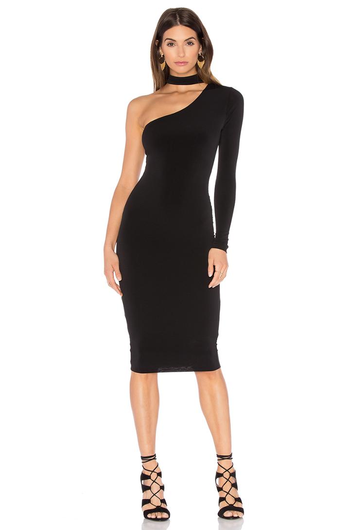 Girl Talk One Shoulder Midi Dress