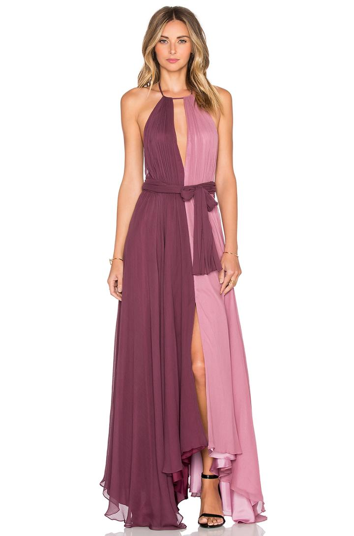Colorblock Gown