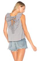 Ruffle Strappy Top With Tie Detail