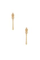 Pave Bar Chain Earring