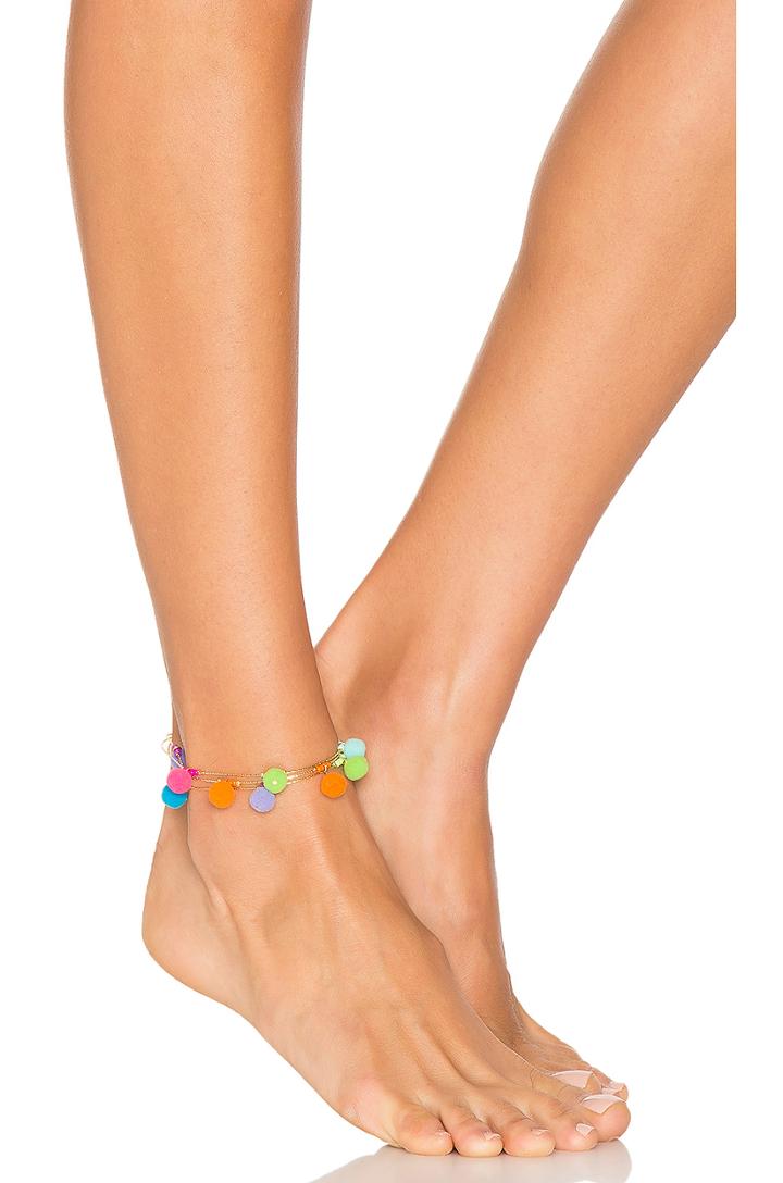 Savanna Pom Pom Anklet