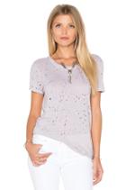 Ripped Texture Jersey Short Sleeve Crew Tee