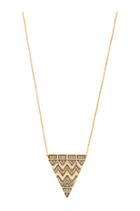 Pave Tribal Triangle Necklace