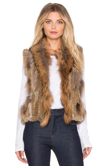 Staple Rabbit Fur Gilet Vest