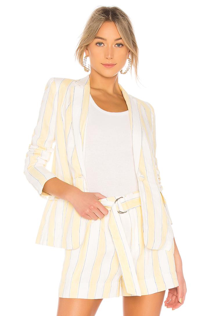Linen Stripe Blazer