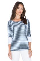 Navy Classic Stripe Long Sleeve Tee
