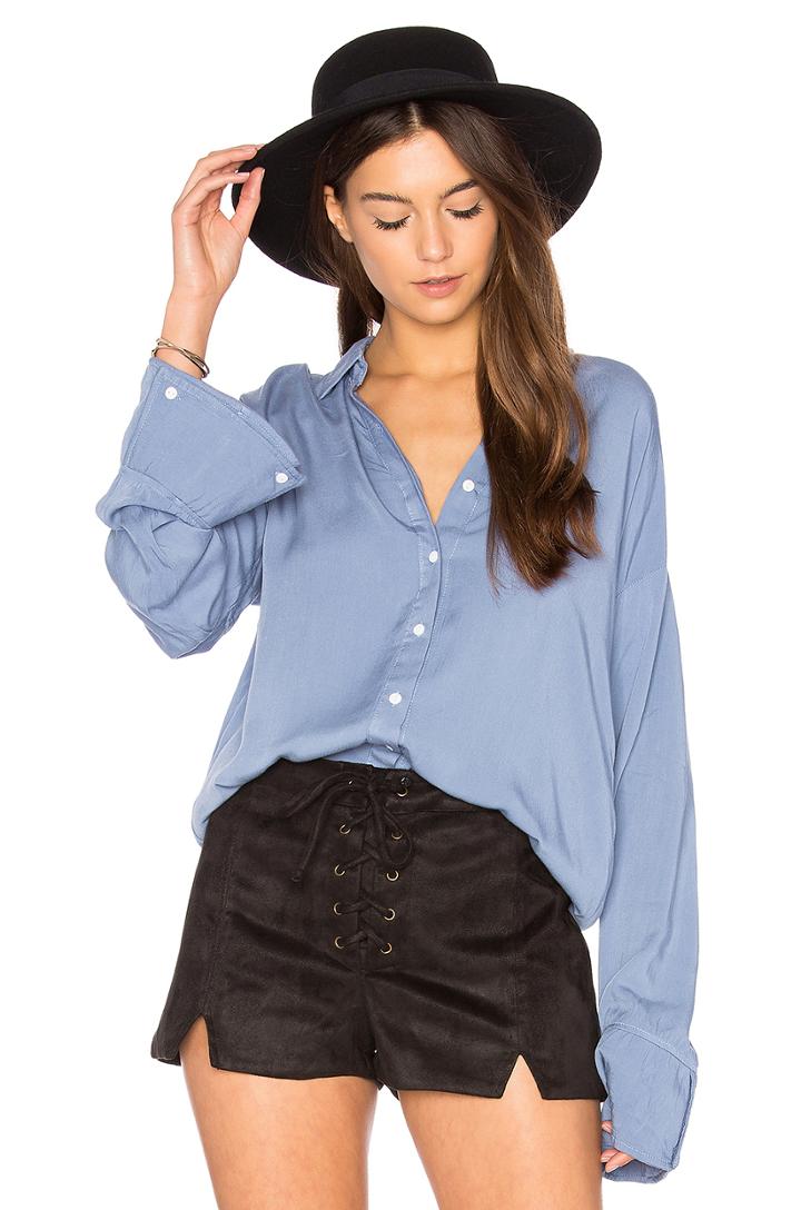 Flare Cuff Washed Shirt