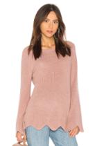 Cashmere Scalloped Sweater