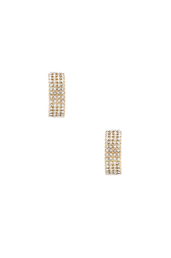 Crystal Studded Hoops