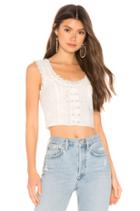Rumor Lace Up Top