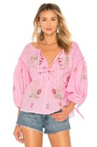 The Night Garden Smock Top