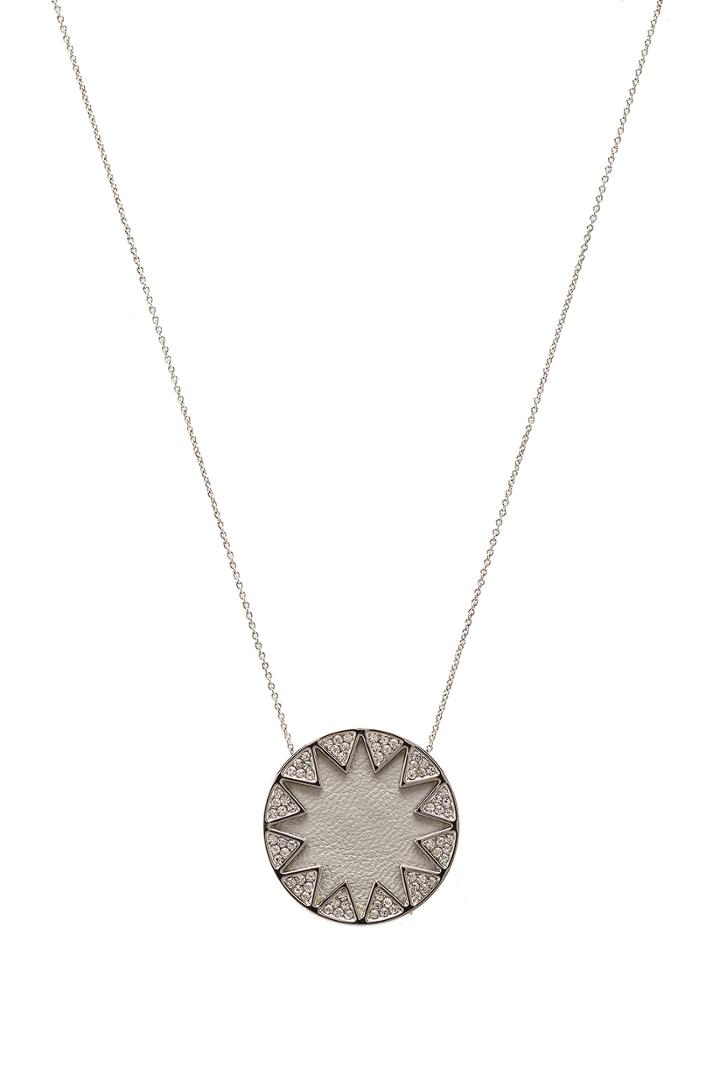 Pave Sunburst Necklace