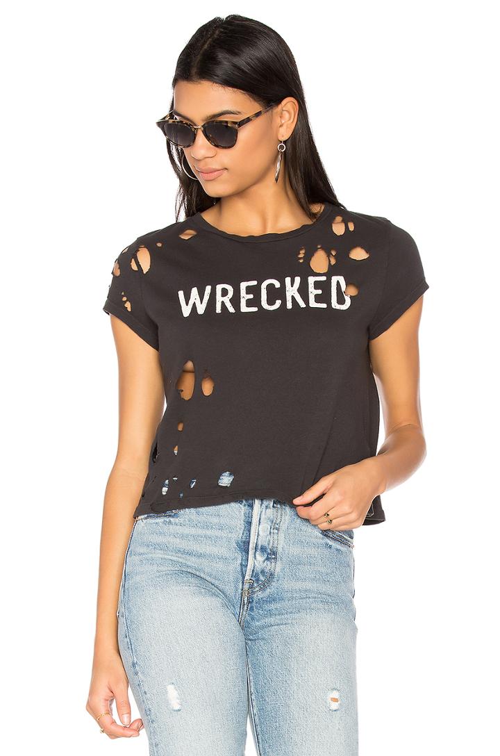 Crop Goodie Goodie Wrecked Tee