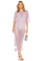 Pointelle Mix T Shirt Dress