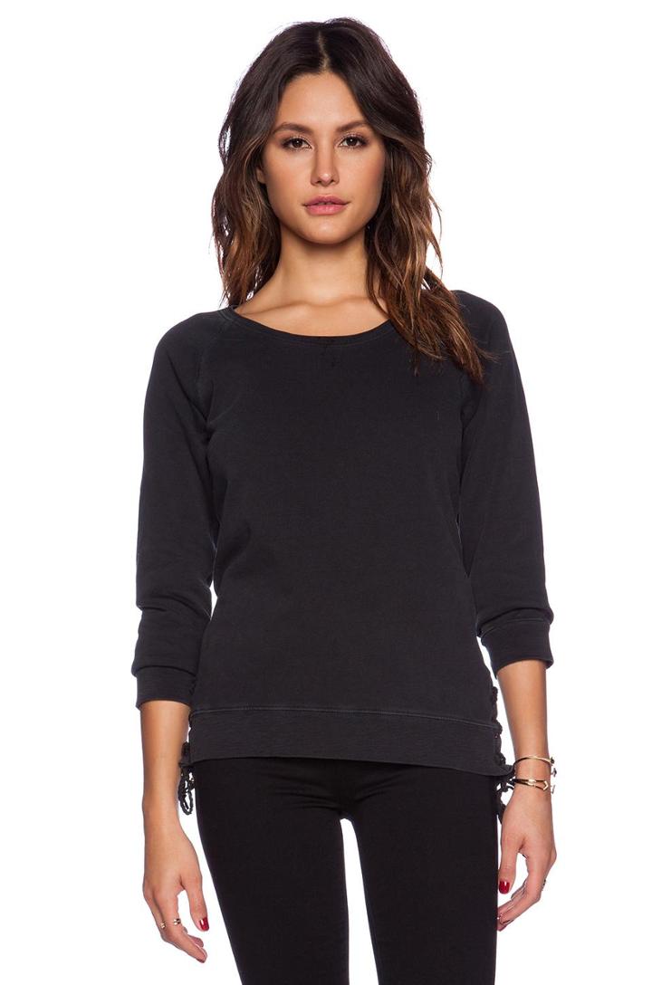 Lace Up Sweatshirt