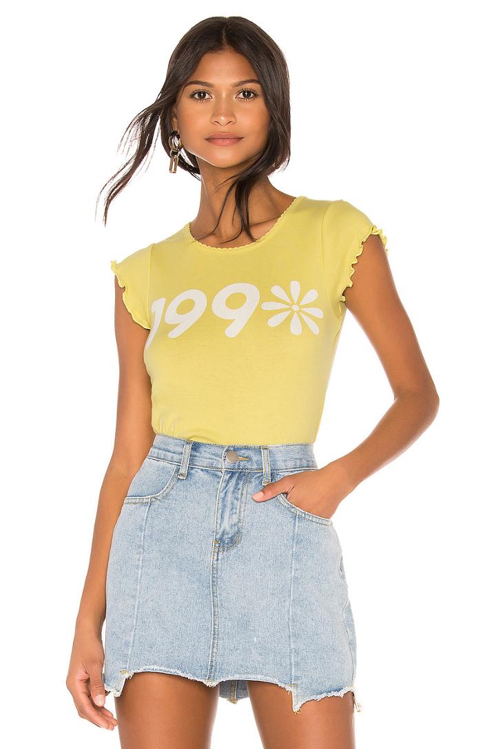 90s Daisy Baby Rib Tee