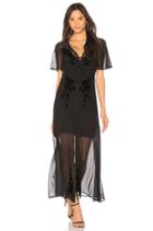 Drifters Flocked Mesh Dress