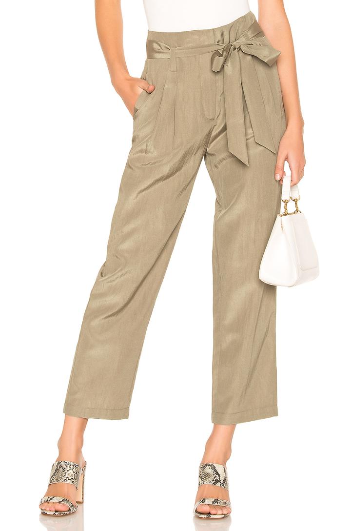 Tie Waist Cropped Pant