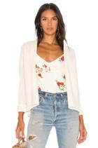 Ribbed Open Cashmere Cardigan