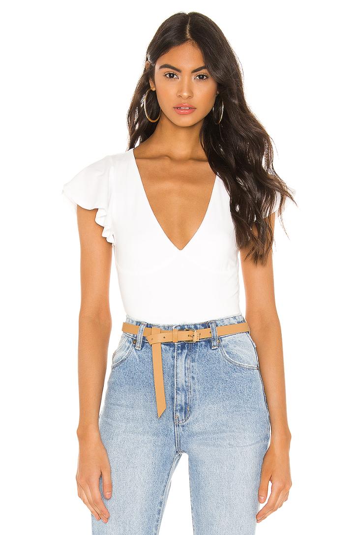 Elana Flutter Sleeve Bodysuit