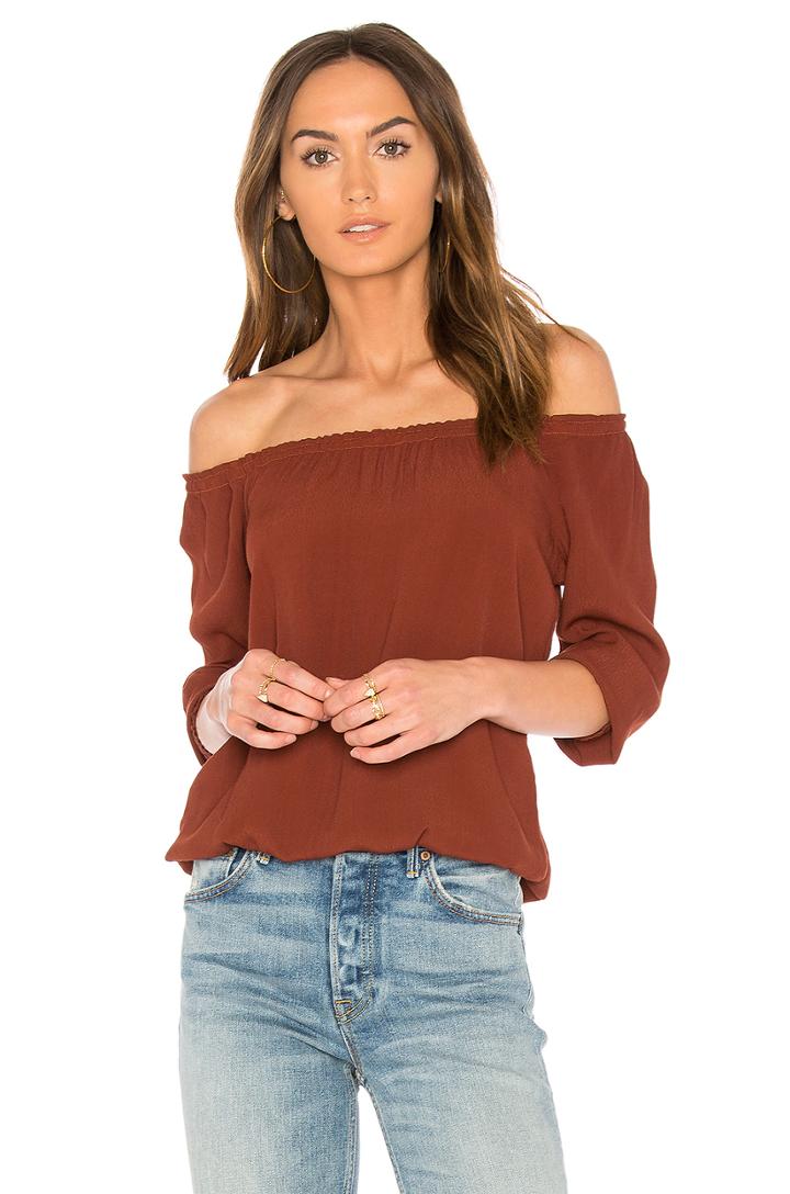 Crepe Off Shoulder Top