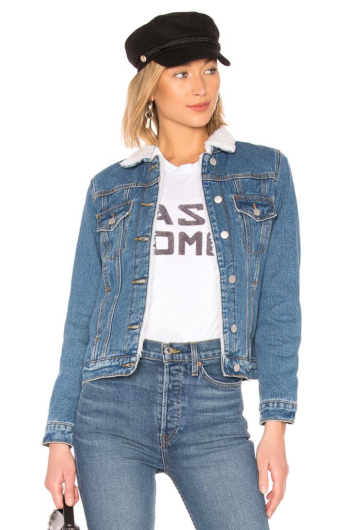 Selene Sherpa Denim Jacket