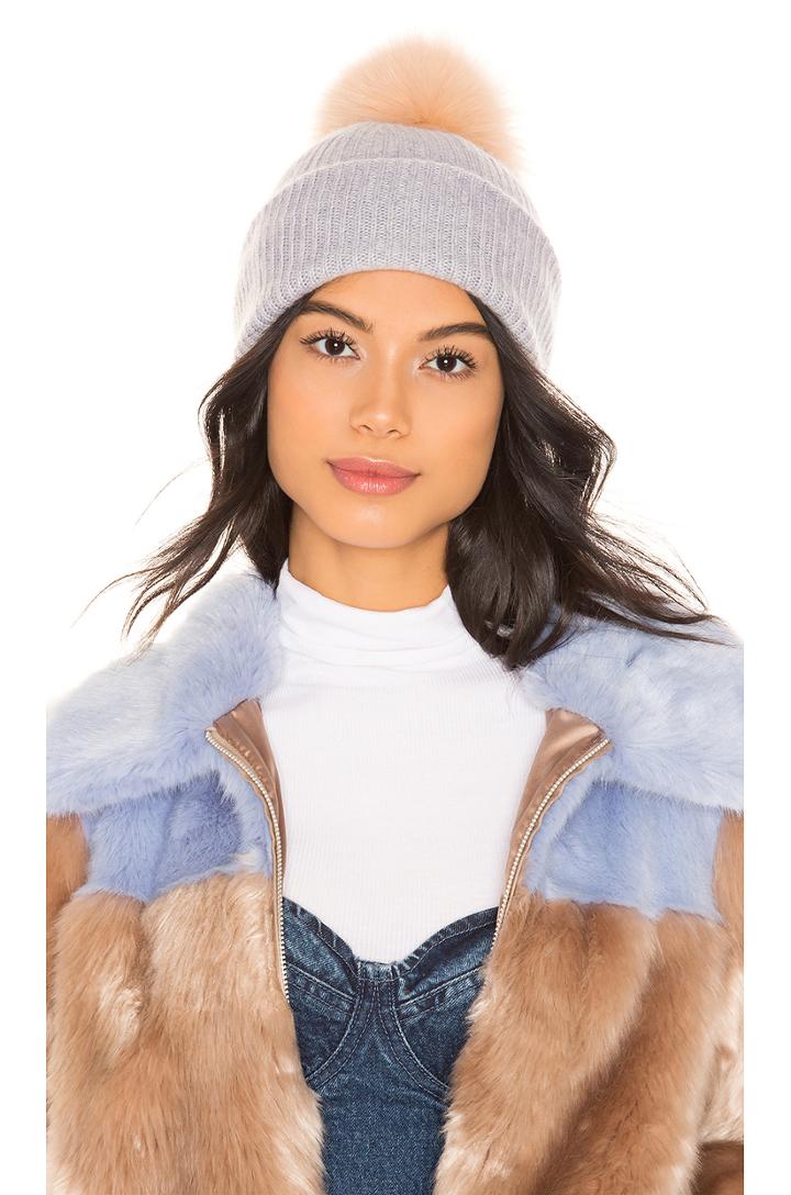 Fur Pom Pom Beanie