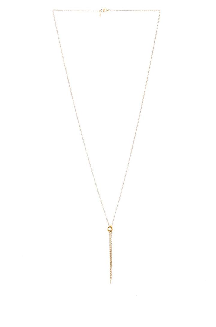 Gorjana Infinity Ii Tiered Long Necklace In Metallic Gold