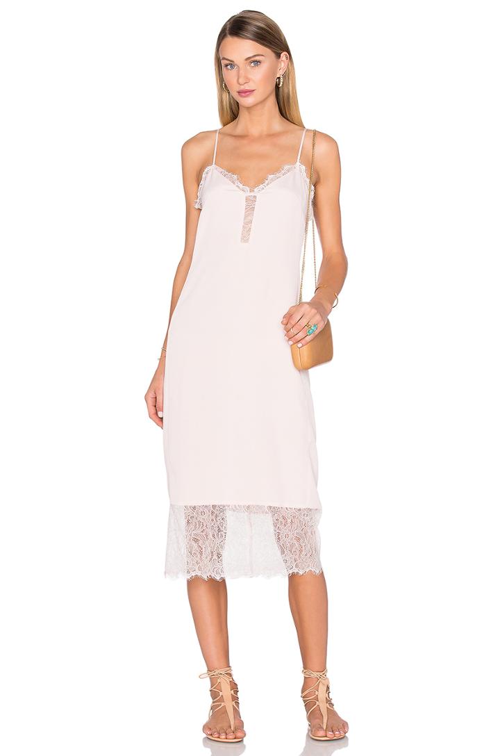 X Revolve Emma Lace Hem Slip Dress
