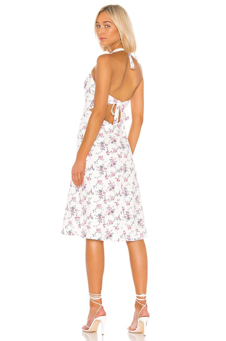 Square Neck Tie Back Dress