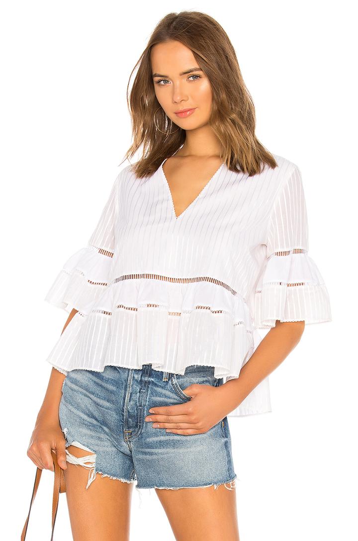 Striped Tiered Top