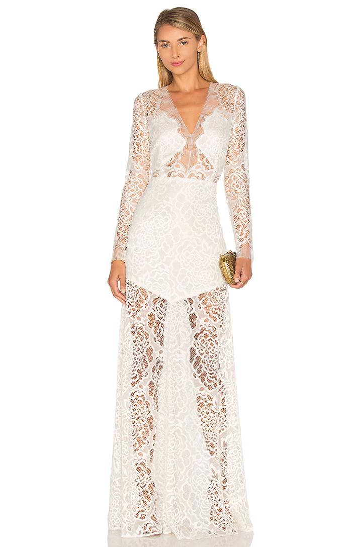 Long Sleeve Lace Gown