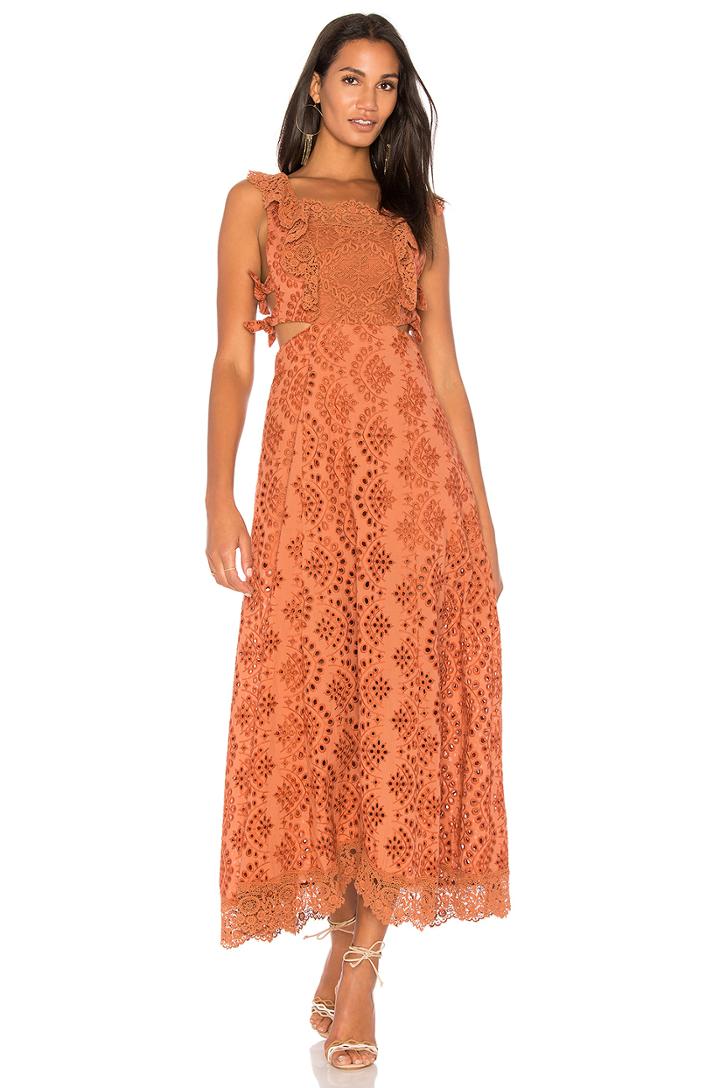 Aimee Eyelet Maxi