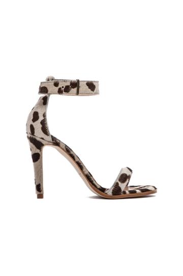 Ankle Strap Sandal With Fur