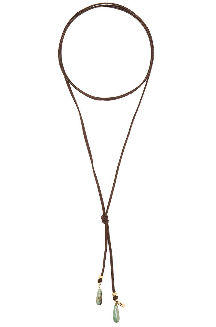 Bolo Green Stone Necklace