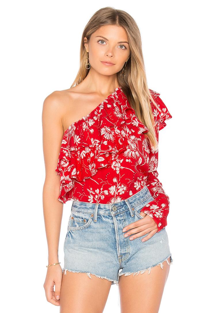 X Revolve Wildflower Shoulder Top