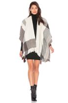 Ruana Plaid Wrap