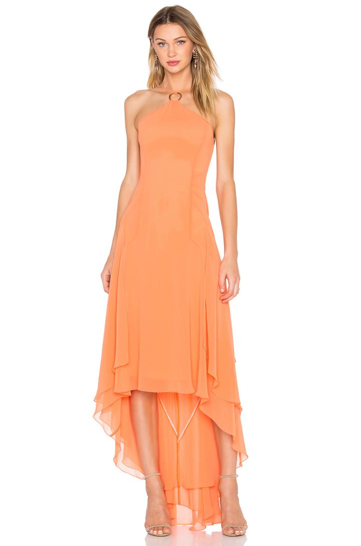 Halter High Low Dress